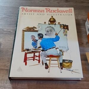 Book l norman rockwell l Coffee table l art l large inserts are beautiful